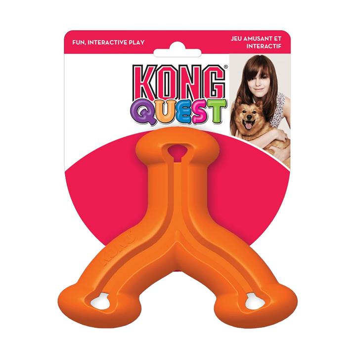 Rubber wishbone hot sale dog toy