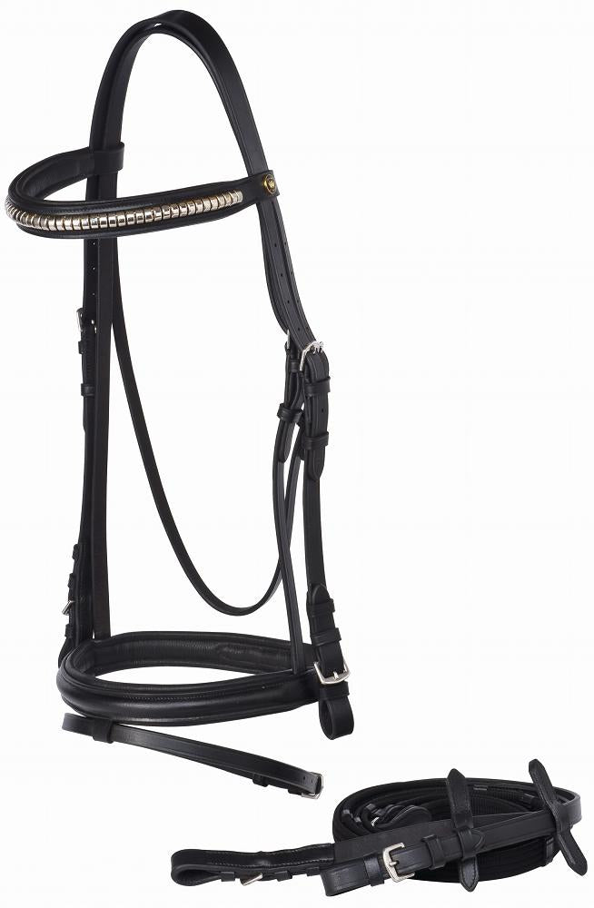 Bridle Hanoverian Clinch Leather Jeremy & Lord Black