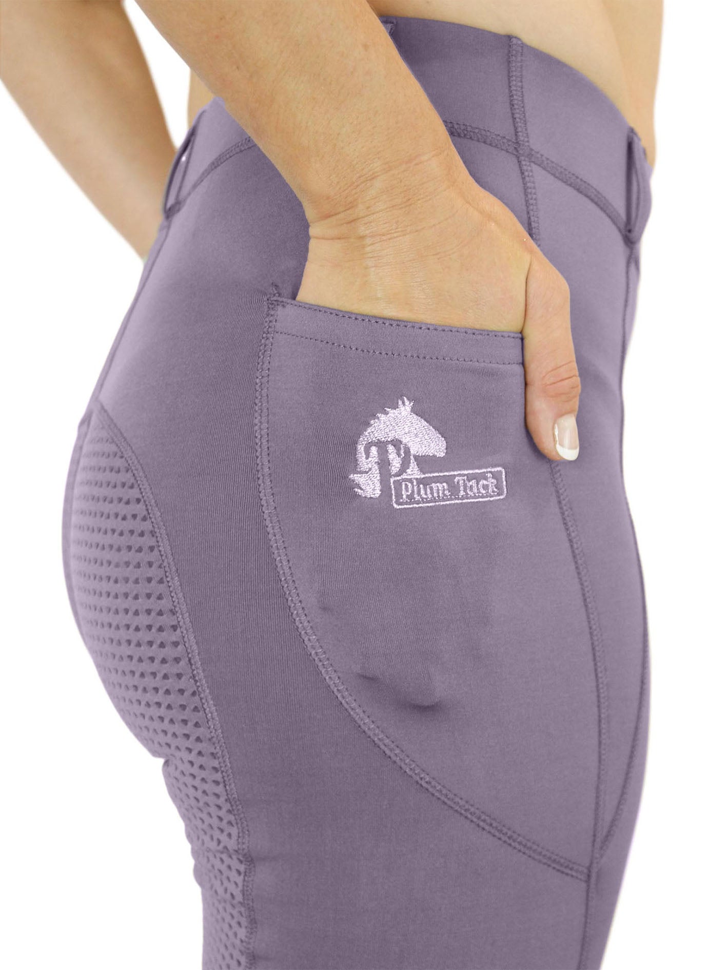 Wisteria Horse Riding Tights With Silicone Grip & Phone Pockets