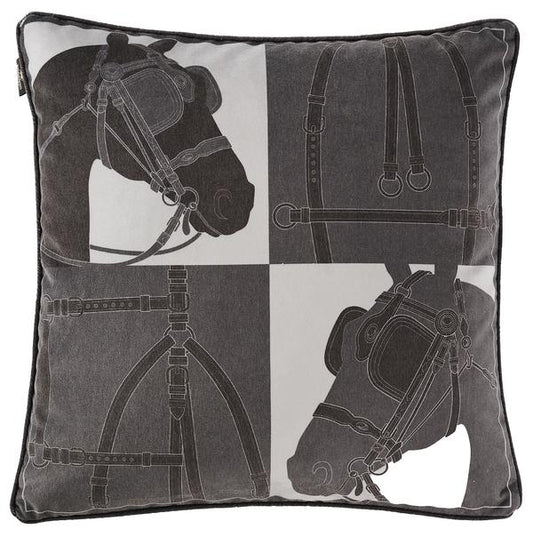 Blinkers Horse Cushion- Grey