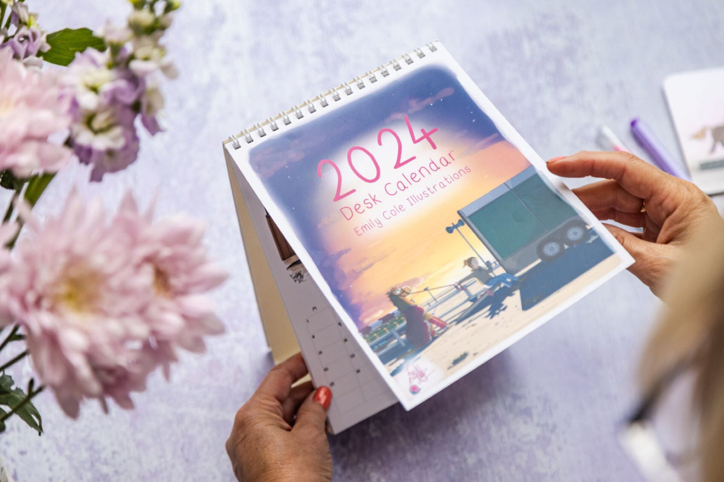 2024 Emily Cole Desk Calendar