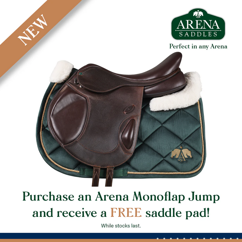 Arena Monoflap Jump Saddle Brown [:42cm 16.5"]