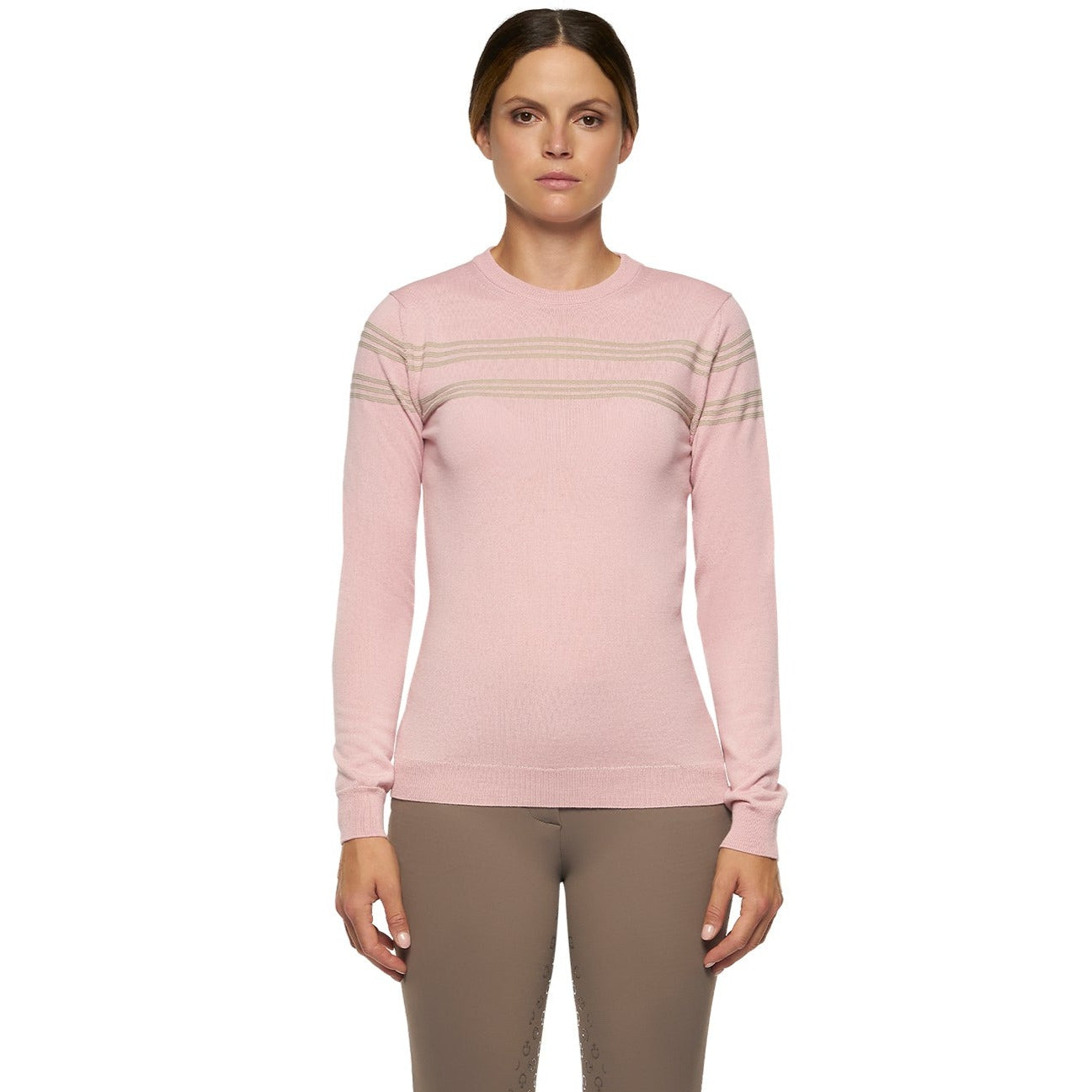 Cavalleria Toscana Striped Merino Crew Knit