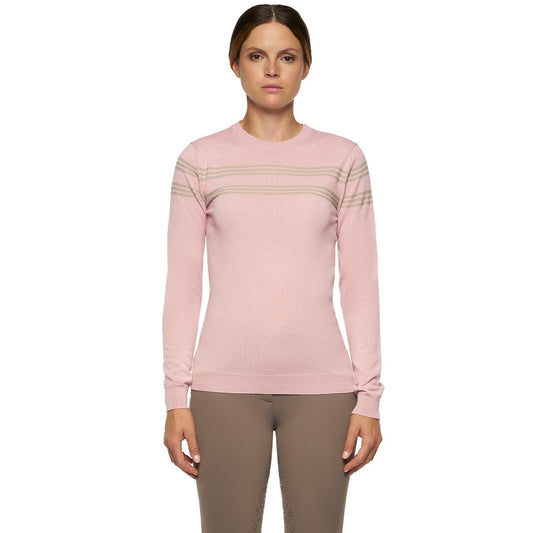 Cavalleria Toscana Striped Merino Crew Knit