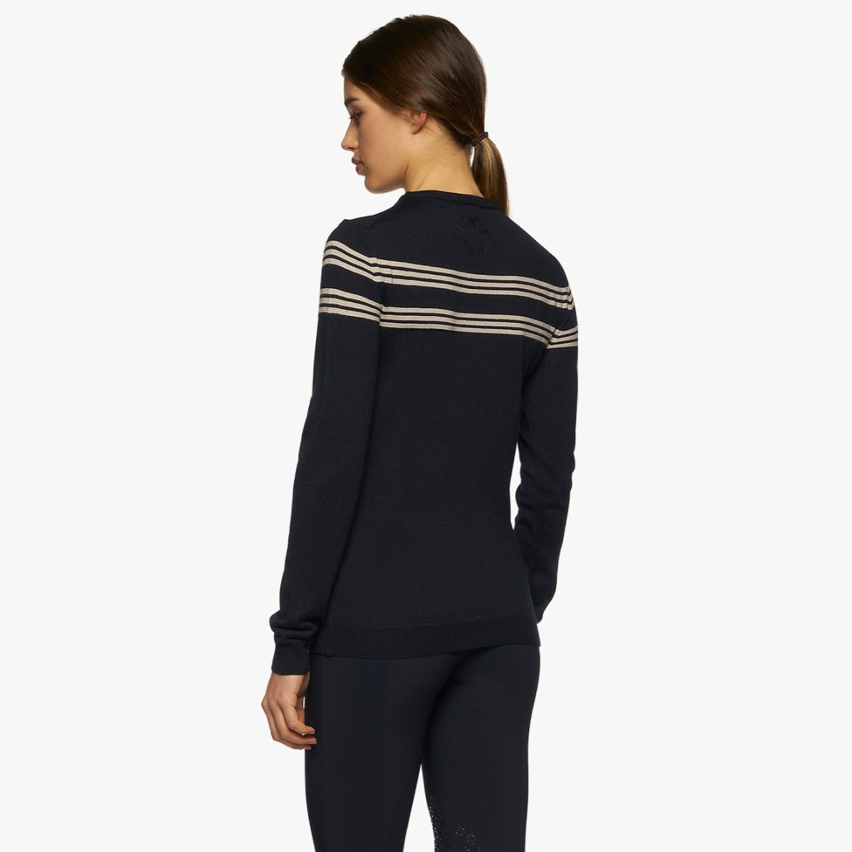 Cavalleria Toscana Striped Merino Crew Knit