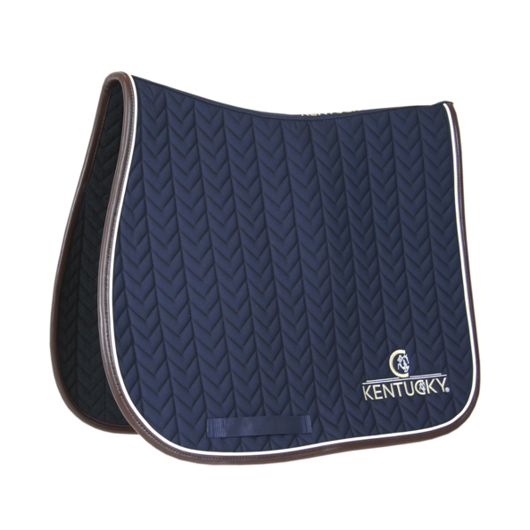 Kentucky Horsewear Saddle Pad Leather Fishbone - Show Jump