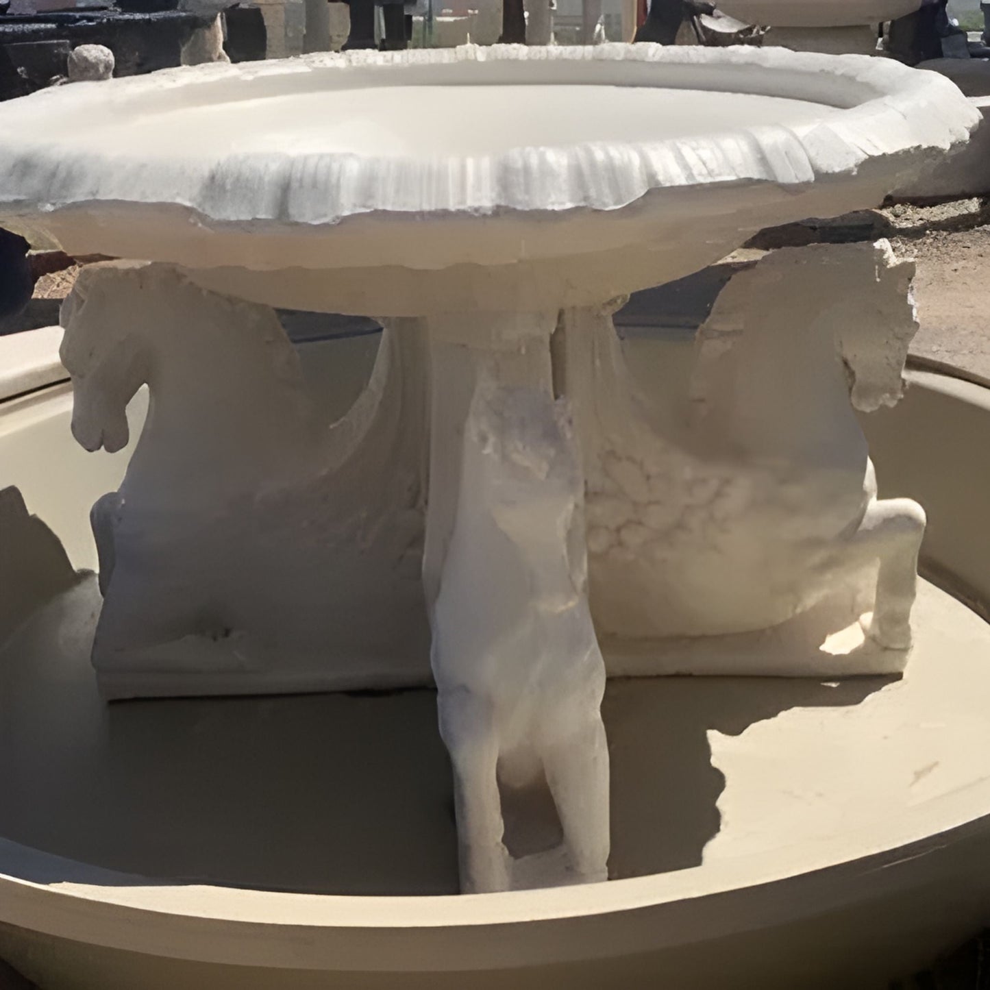 4 Horse Fountain-Single Bowl