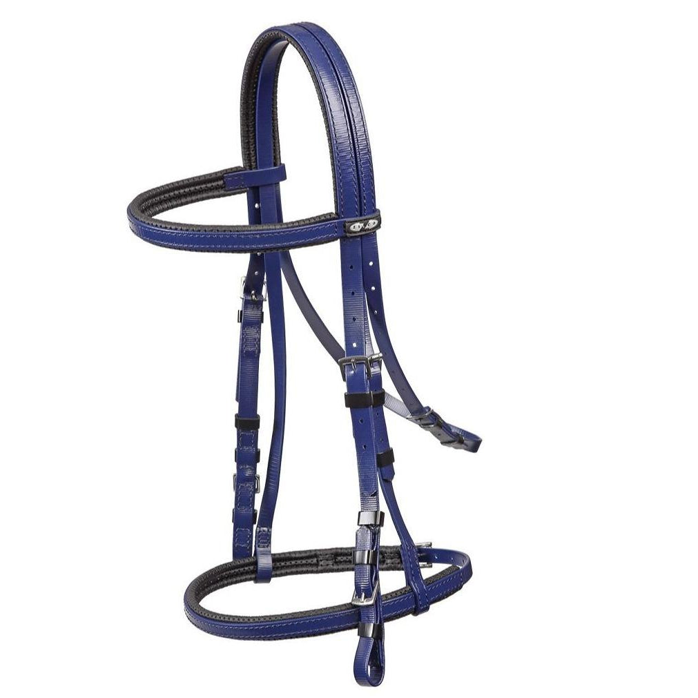 Padded PVC Bridle With Cavesson