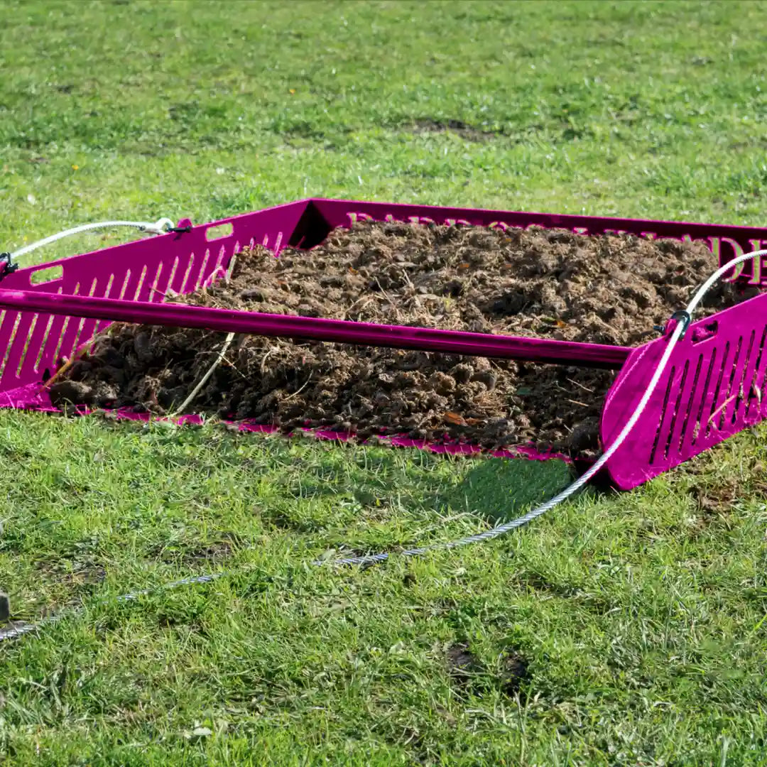 Paddock Blade Premium Horse Manure Collector Hot Pink | Australian Made | Free Delivery