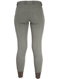 Women's Grey Breeches with CoolMax Technology and Convenient Phone Pockets