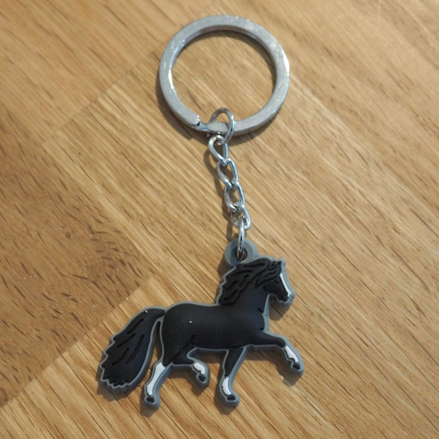 Black Pony Key Ring