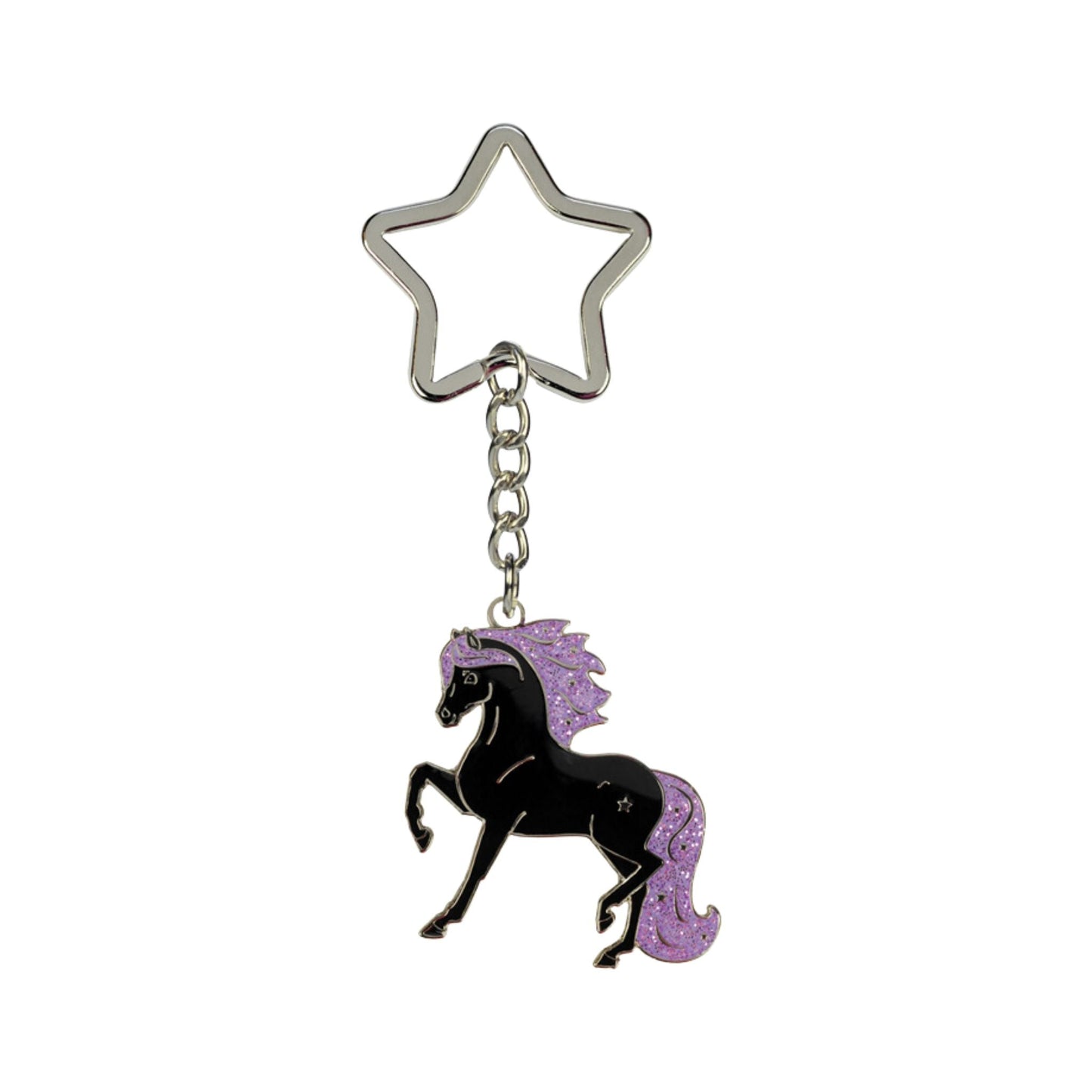 Black Star Key Ring