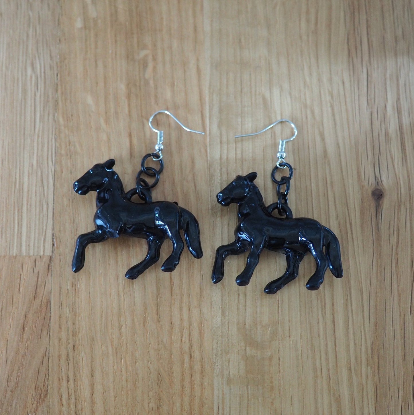 Black Horse Earrings