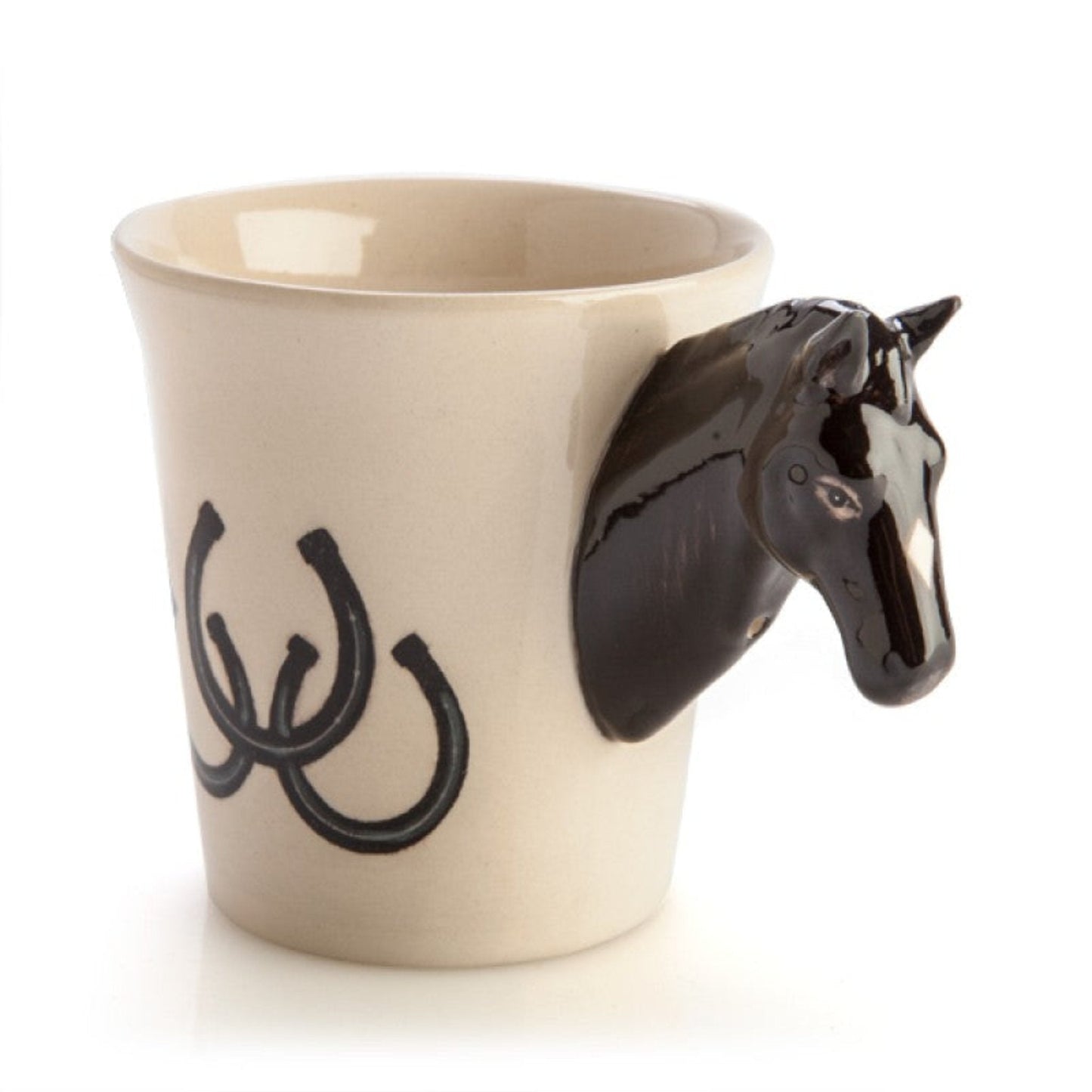 Black Horse Head Mug