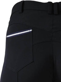 Women's Black Horse Riding Breeches - CoolMax Material with Silicone Seat Grip, Sizes 6-28