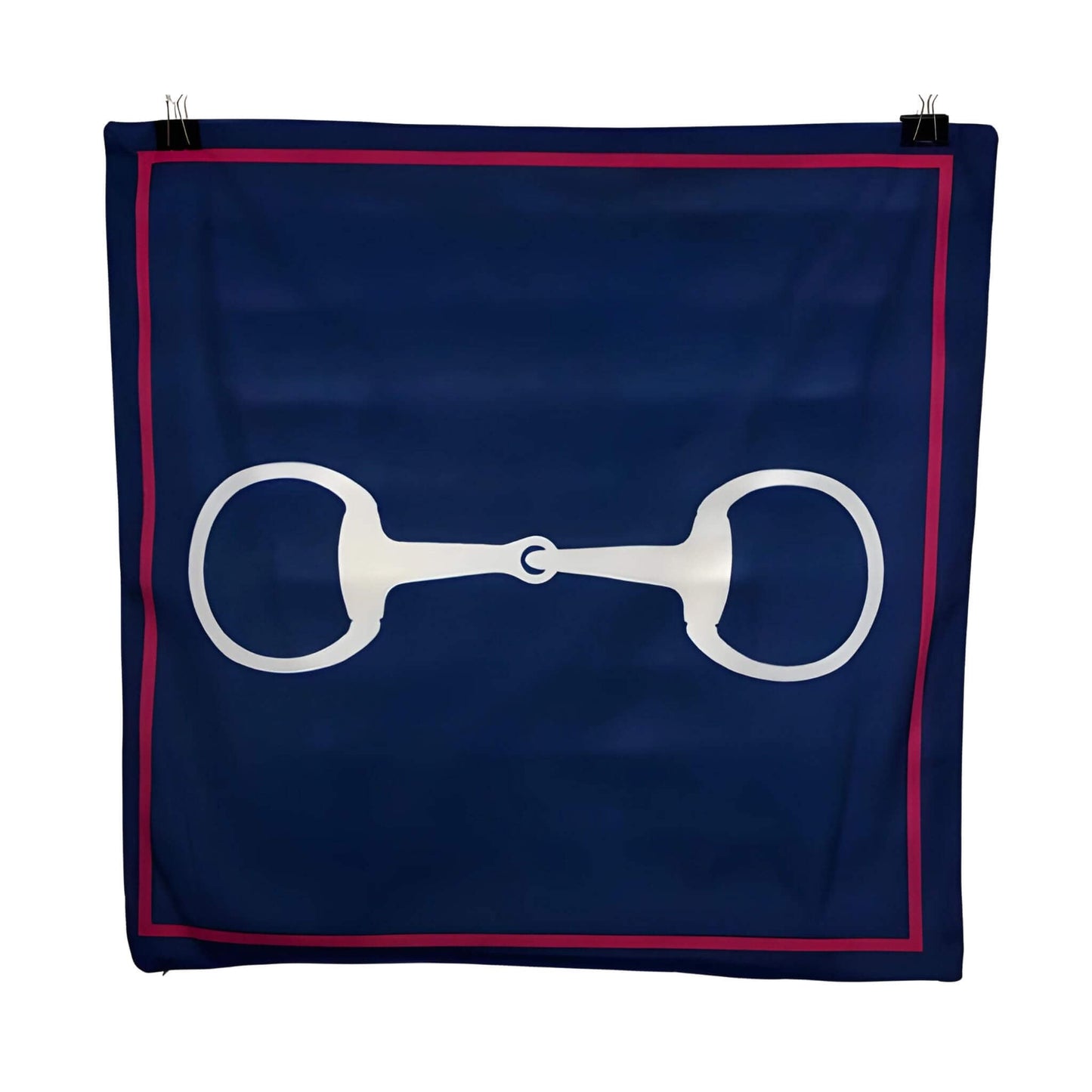 Blue Snaffle Bit Cushion Cover