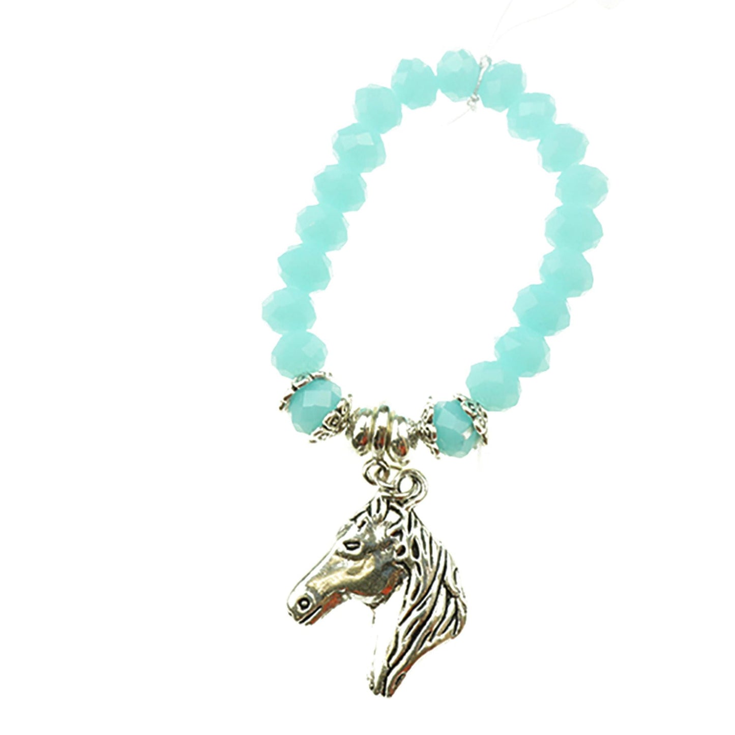 Children's Crystal Handmade Bracelet - Aqua