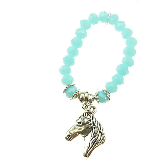 Children's Crystal Handmade Bracelet - Aqua