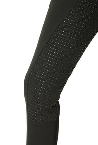 Women's Horse Riding Breeches: CoolMax Jodhpurs with Silicone Seat Grip, Black, Sizes 6-28