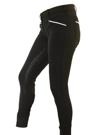 Women's CoolMax Black Breeches Available in Sizes 6 to 28 - No Silicone