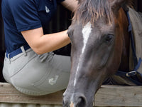 Women's Grey Breeches with CoolMax Technology and Convenient Phone Pockets