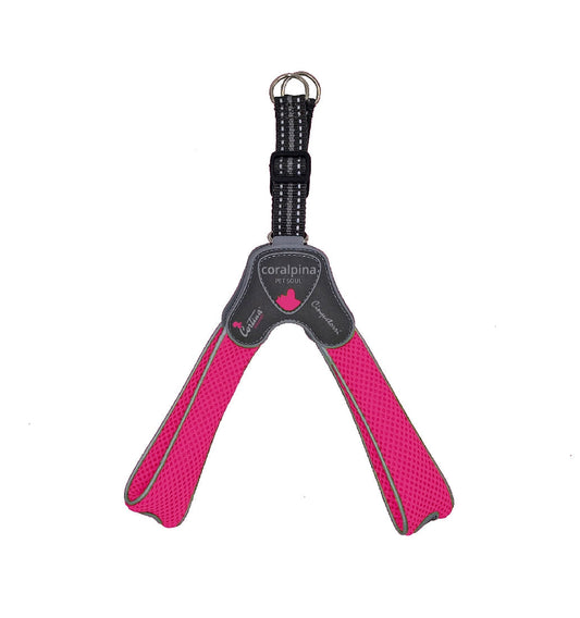 Coralpina Cinquetorri Dog Harness Fluoro Pink-Dog Collars & Leads-Ascot Saddlery