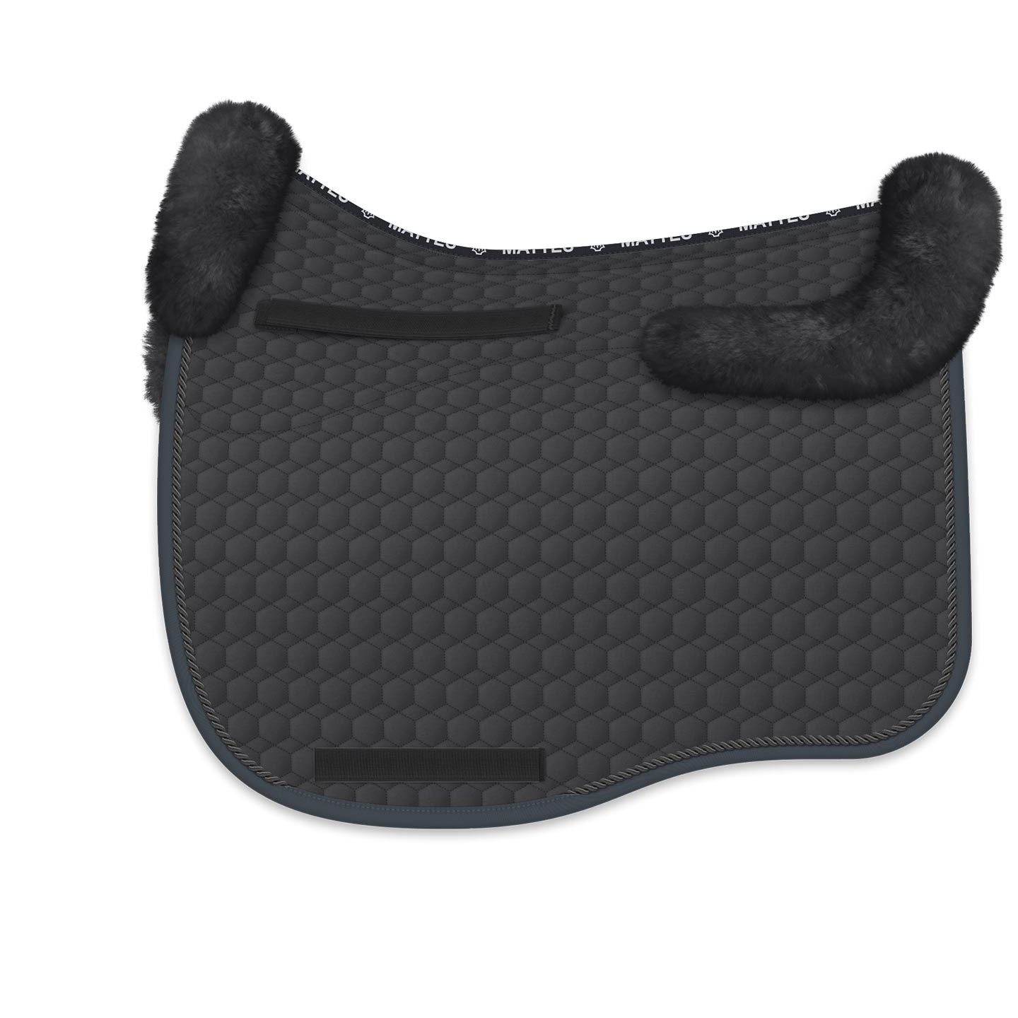 Mattes Eurofit Dressage Fleece Saddle Pad - Graphite