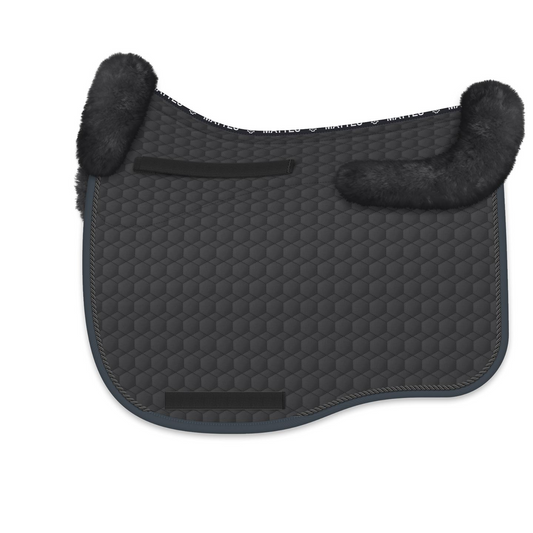 Mattes Eurofit Dressage Fleece Saddle Pad - Graphite