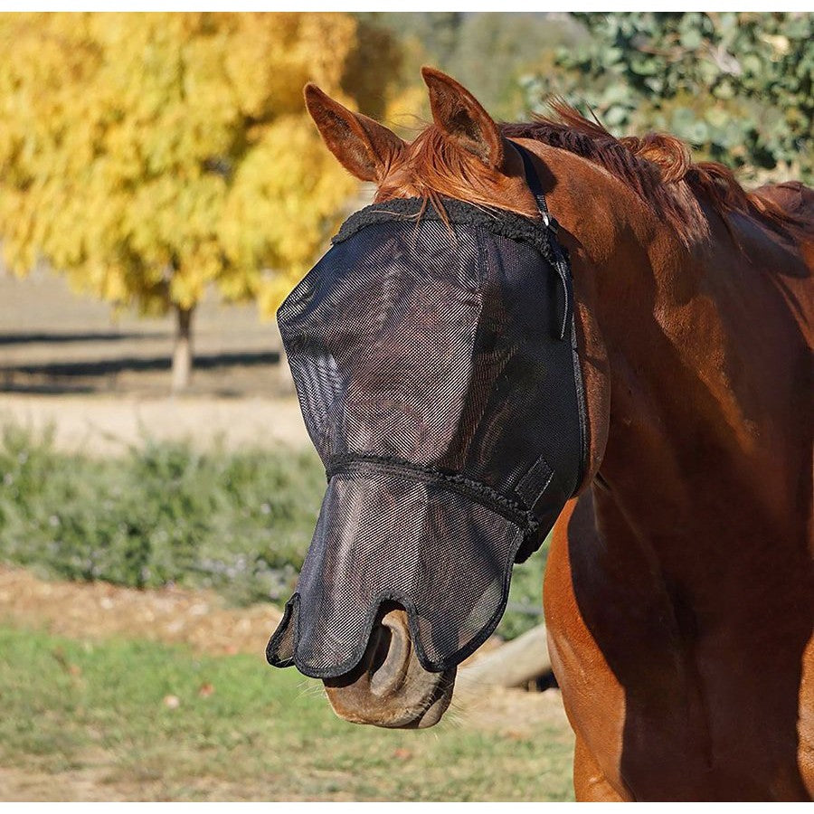 Flyveils By Design Horse Fly Veil - Fur Trim + Nose