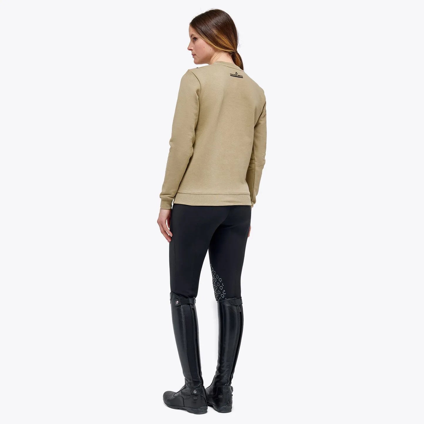 Cavalleria Toscana Mini CT Flocked Crew Neck Sweatshirt