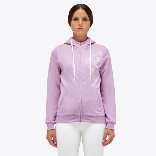 Cavalleria Toscana Emblem Cotton Zip Hoodie