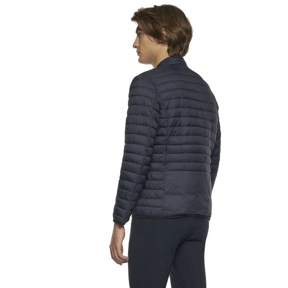 Cavalleria Toscana Men's CT Team Read Stripe Quilted Jacket