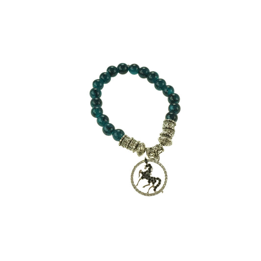 Glass Bracelet - Teal