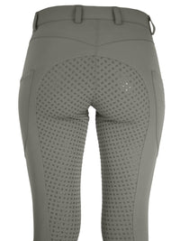 Women's Grey Breeches with CoolMax Technology and Convenient Phone Pockets