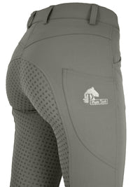 Women's Grey Breeches with CoolMax Technology and Convenient Phone Pockets