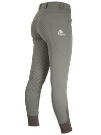 Women's Grey Breeches with CoolMax Technology and Convenient Phone Pockets