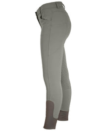 Women's Grey Breeches with CoolMax Technology and Convenient Phone Pockets