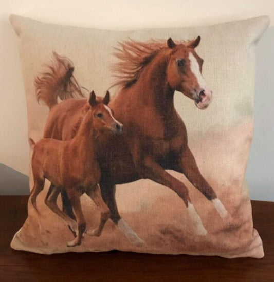 Arab Mare & Foal Cushion