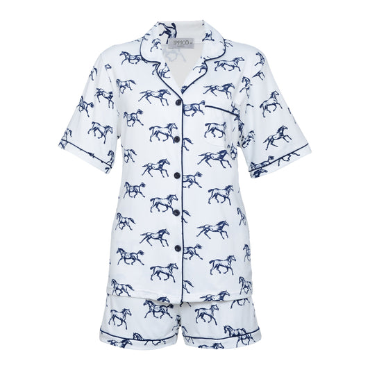 LoLetta | Women's Satin Horse Print Pyjamas