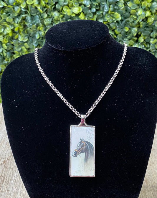 Horse In A Frame Necklace