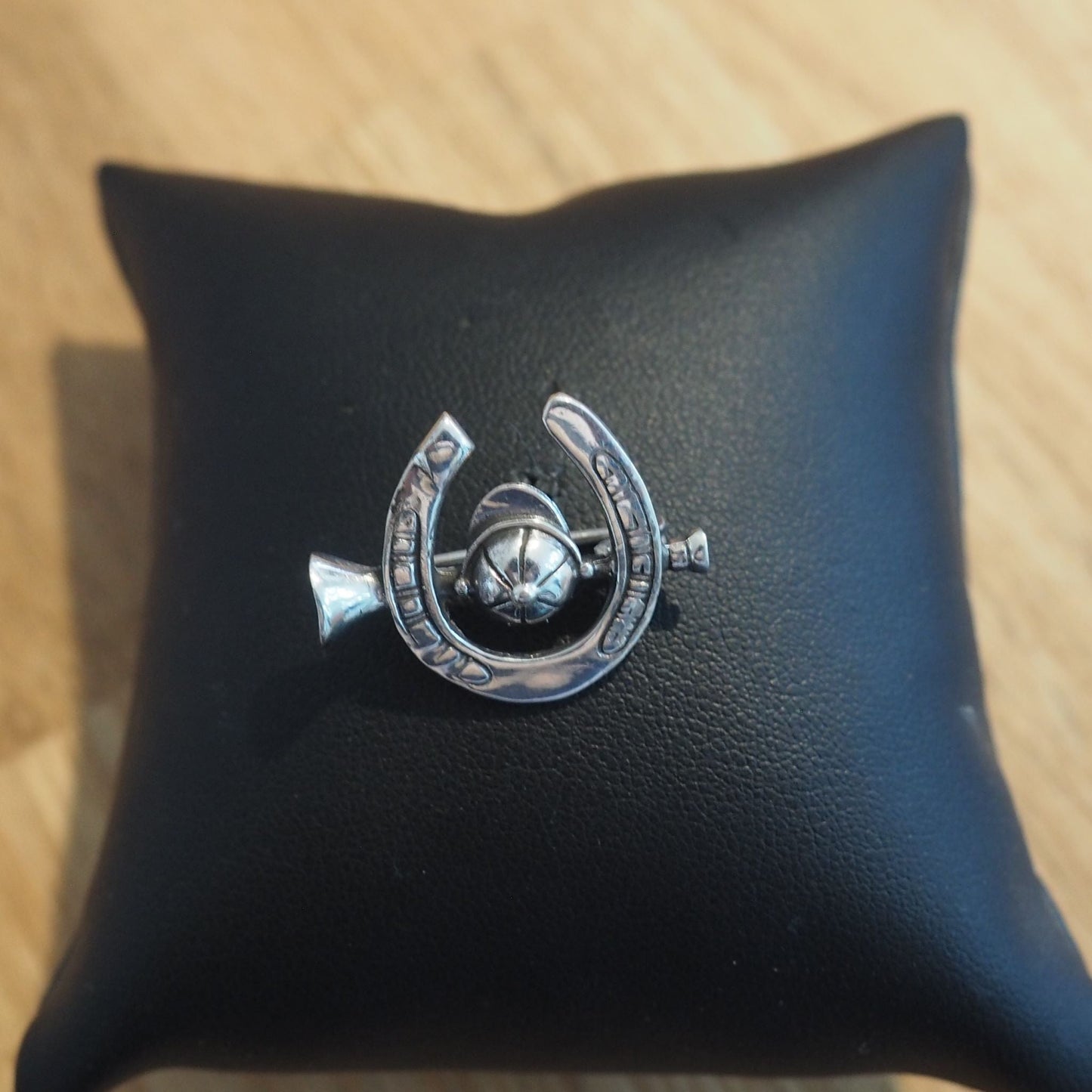 Horseshoe Sterling Silver Brooch