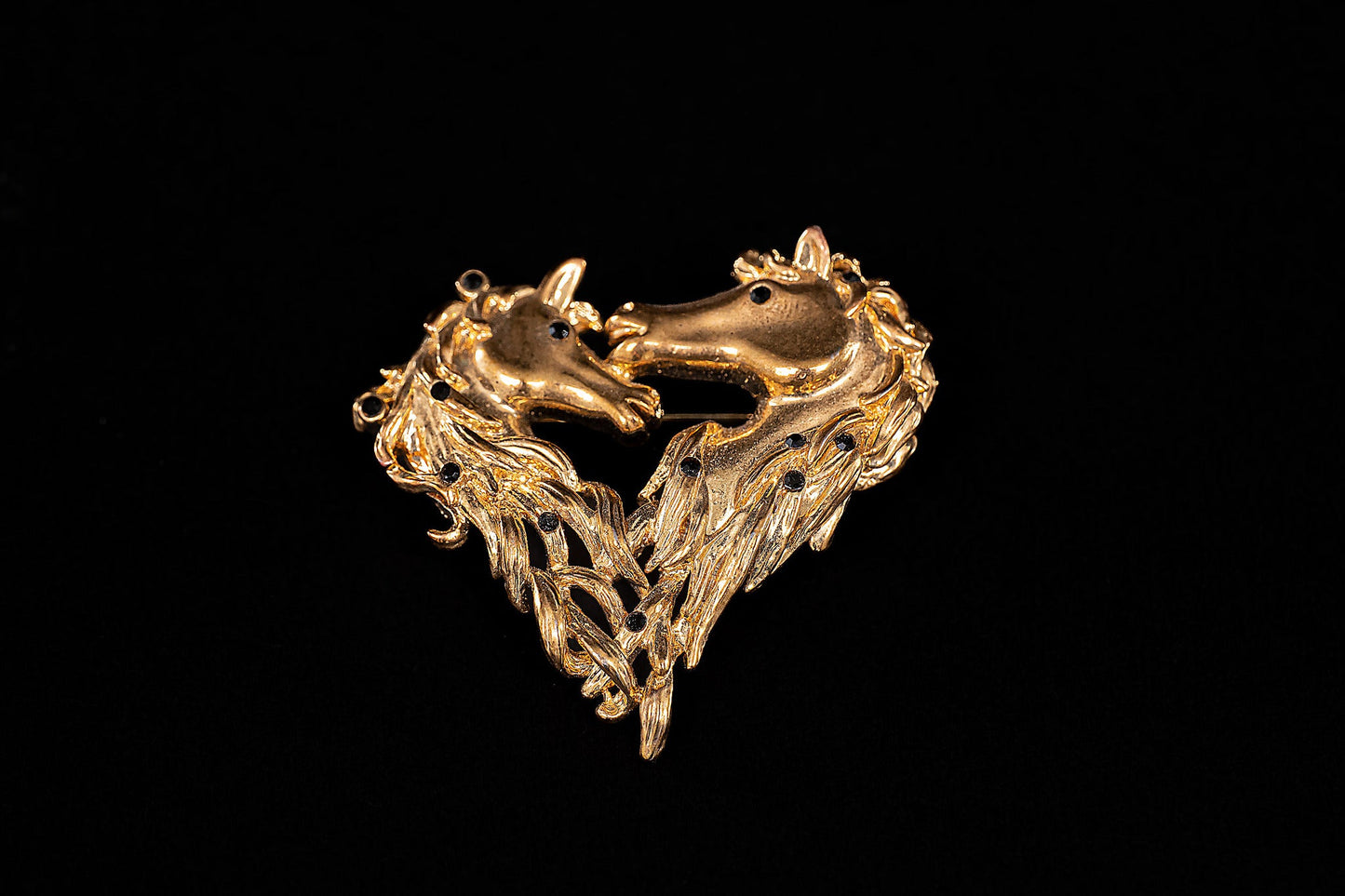 Horse Heart Brooch