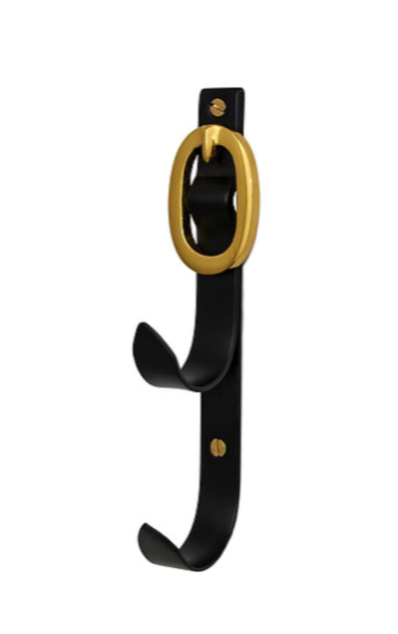 Black & Brass Double Hook