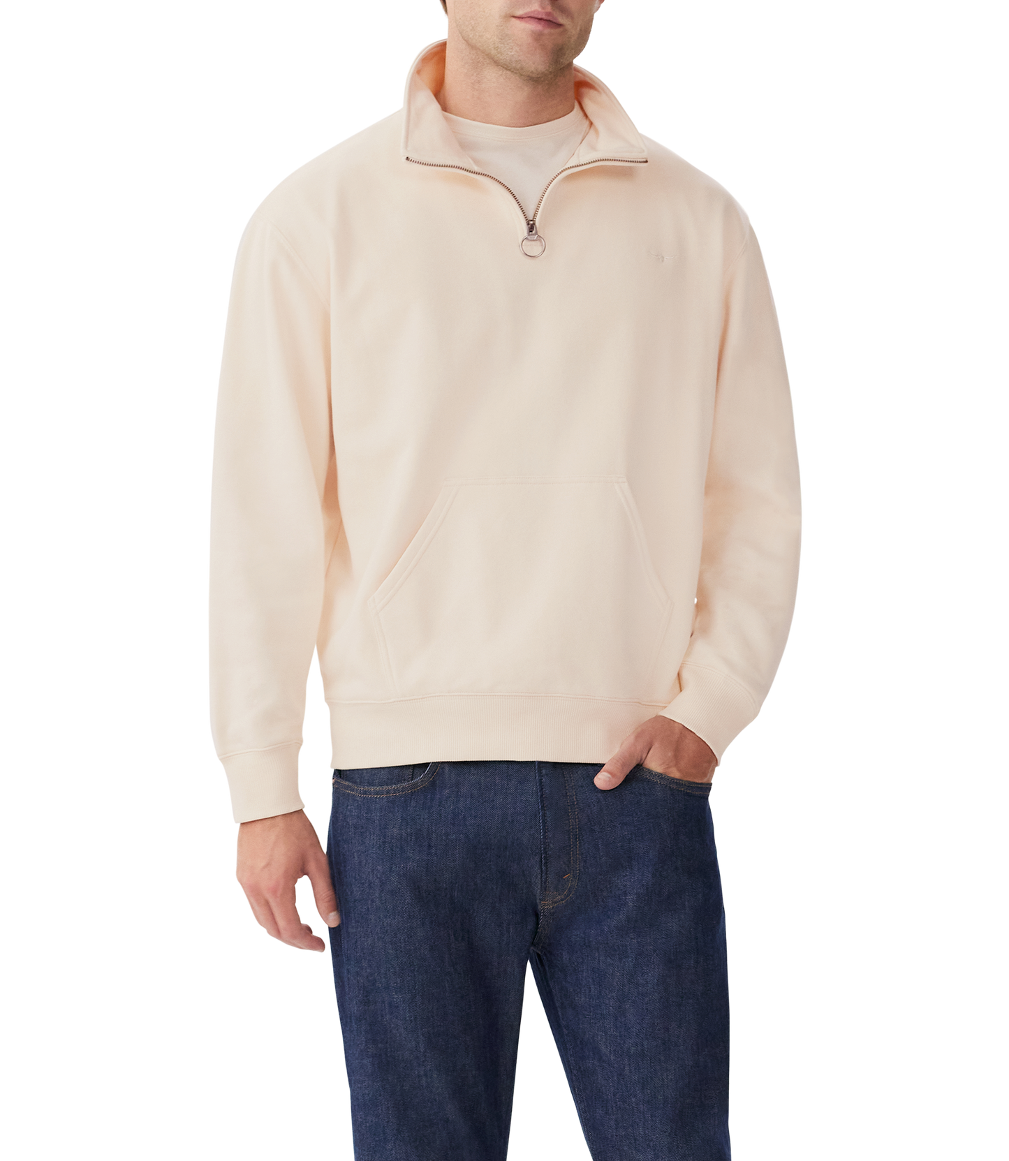 RM Williams Mount Loopback Quarter Zip Jumper