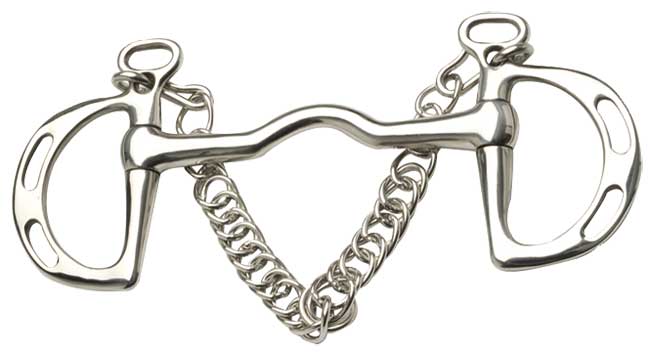 Kimblewick Bit Port Mouth Stainless Steel-HORSE: Bits-Ascot Saddlery