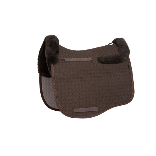 Mattes Eurofit Dressage Fleece Saddle Pad - Brown