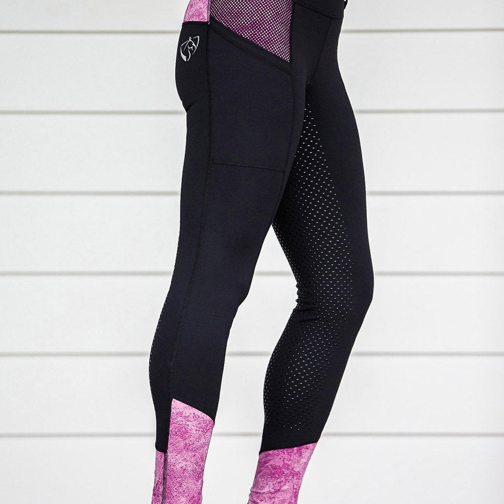 Mulberry Youth Performance Horse Riding Tights by BARE