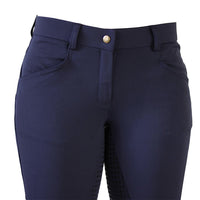 Navy breeches close up shot of front