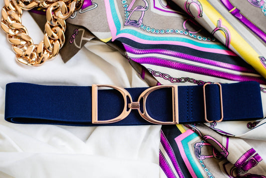 Navy Stirrup Belt