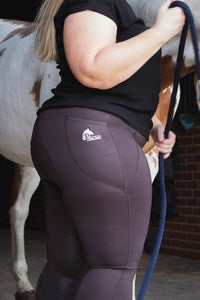 Horse Riding Tights In Java Brown, Available Sizes 6-28